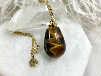 Tigers Eye Urn Necklace