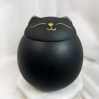 Black Cat Ceramic Urn - Sacred Spirit Relics