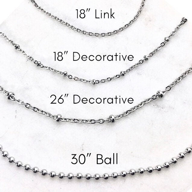 Stainless Steel Ball Chains Necklaces