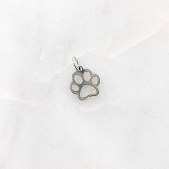 Stainless Steel Paw Charm